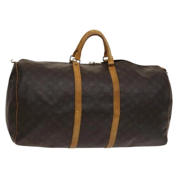 LOUIS VUITTON Monogram Keepall 60 Boston Bag M41422 LV Auth 120577 - Picture 1 of 16